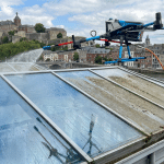 Nettoyage d&rsquo;une veranda/verrière commerciale en Wallonie